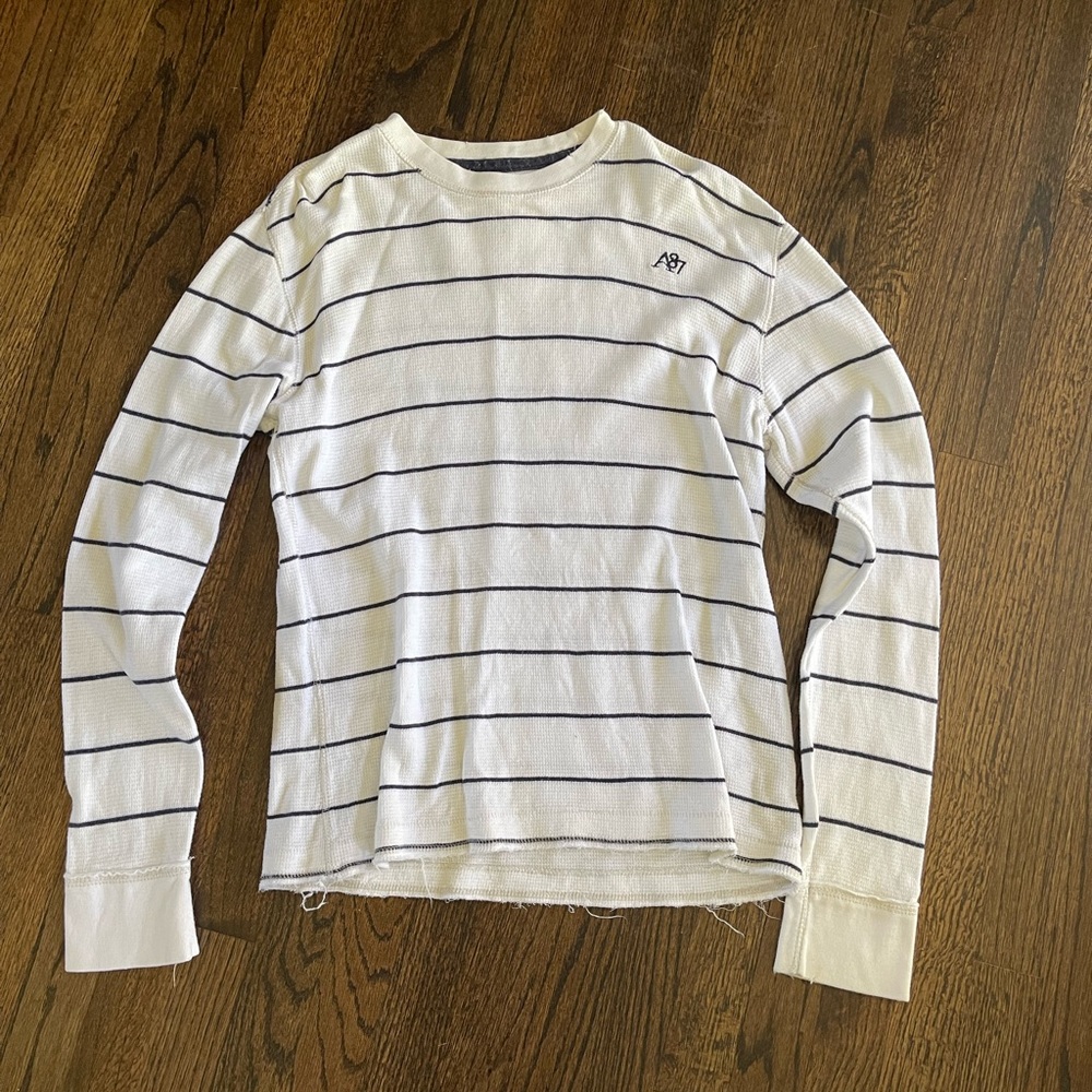 striped waffle shirt